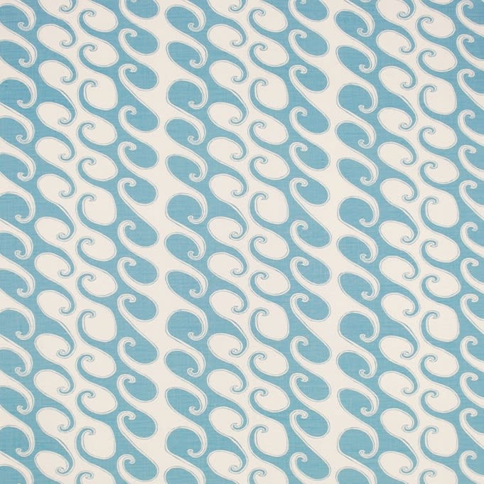 Borderline Fabrics, Waves Turqouise