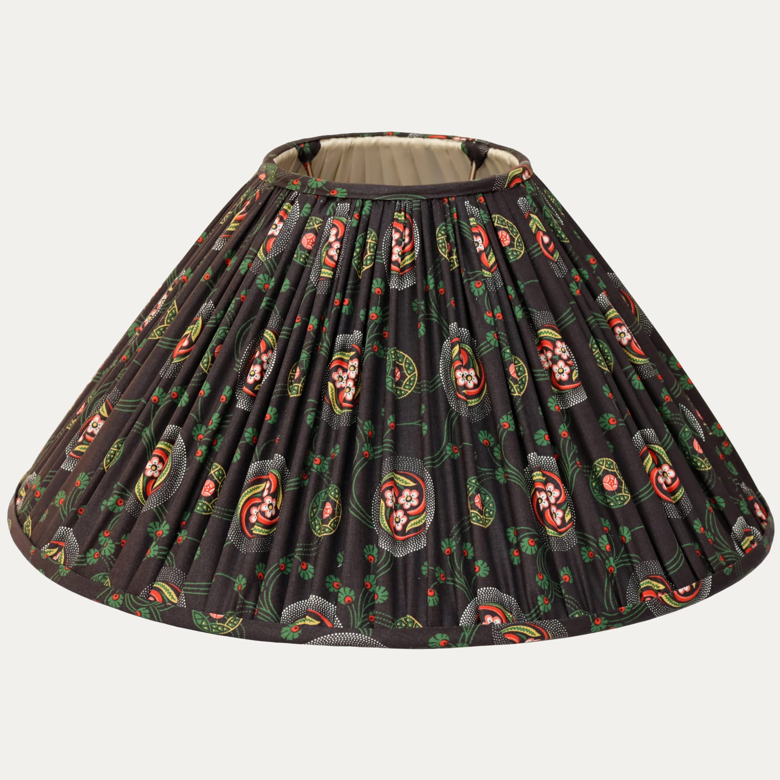 Floren, 18in/46cm Decors Barbares Aurel Original Handsewn Gathered Coolie Lampshade