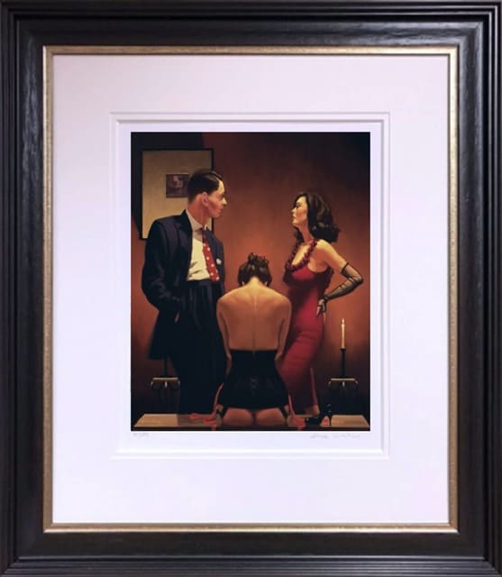 Jack Vettriano Scarlet Ribbons Framed