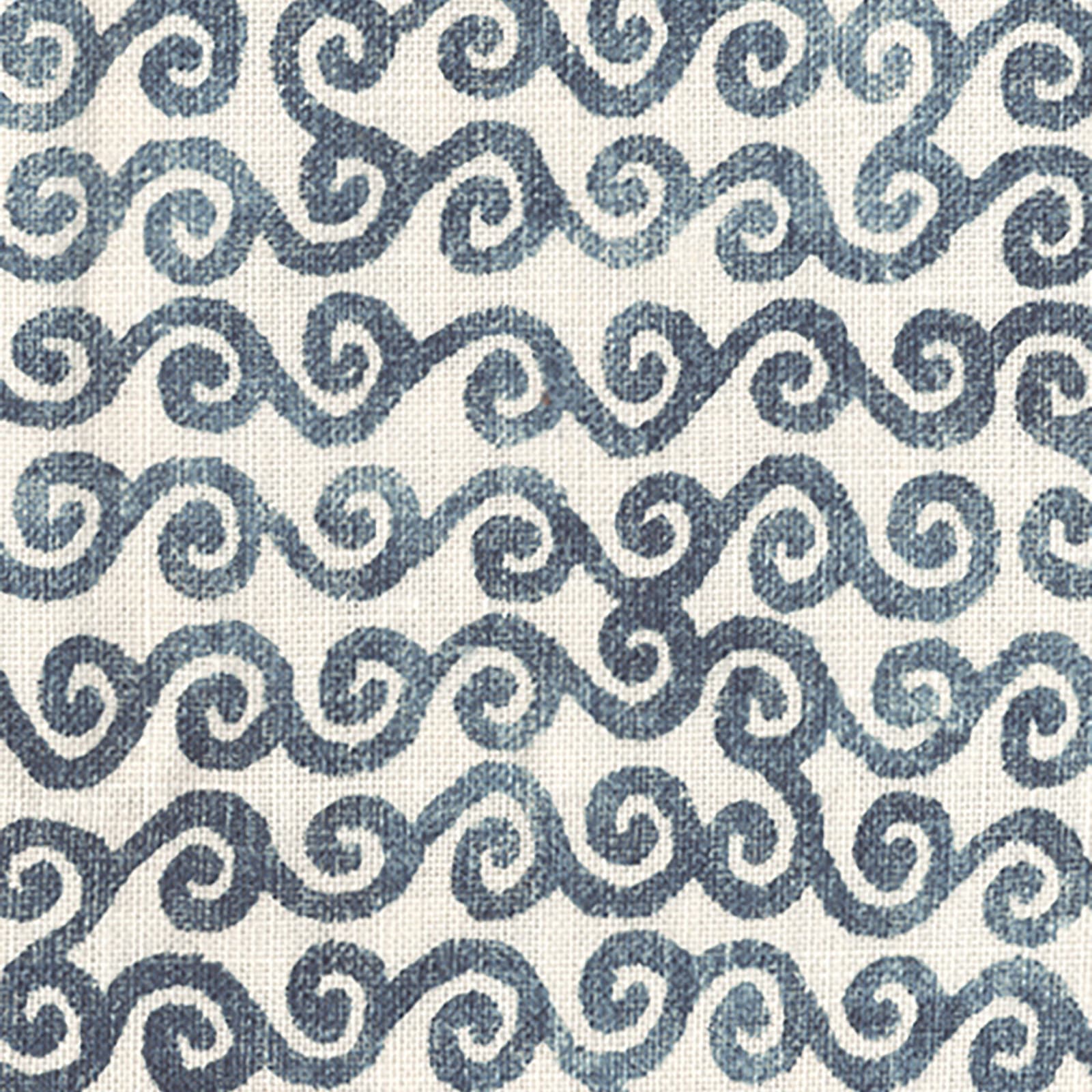 Cloud Scroll Positive Indigo
