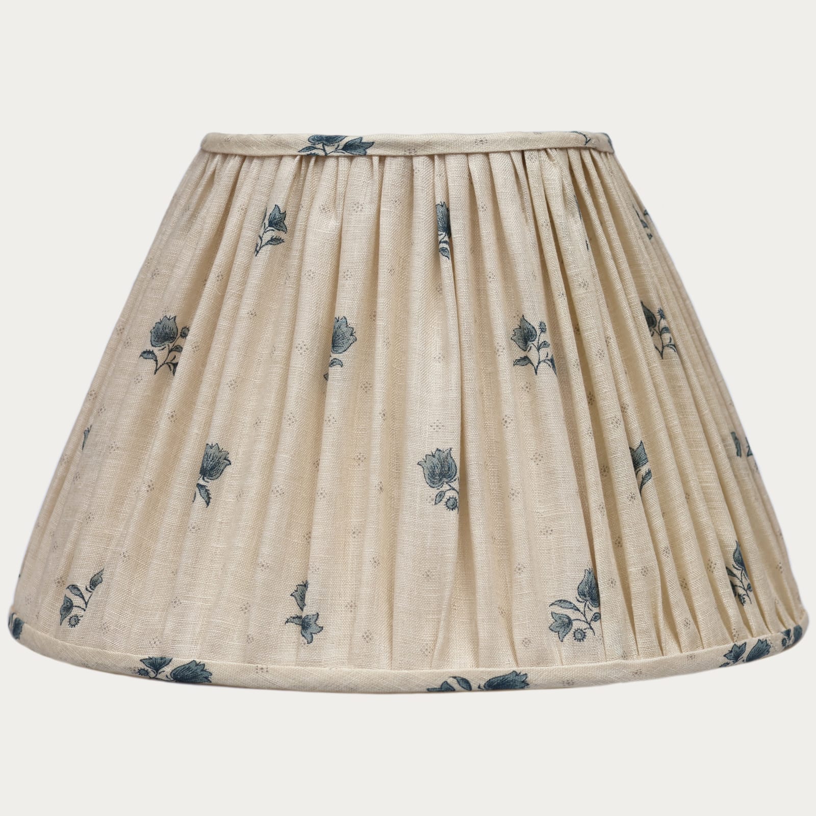 Decors Barbares Blue Polonaise Handsewn Gathered Lampshade