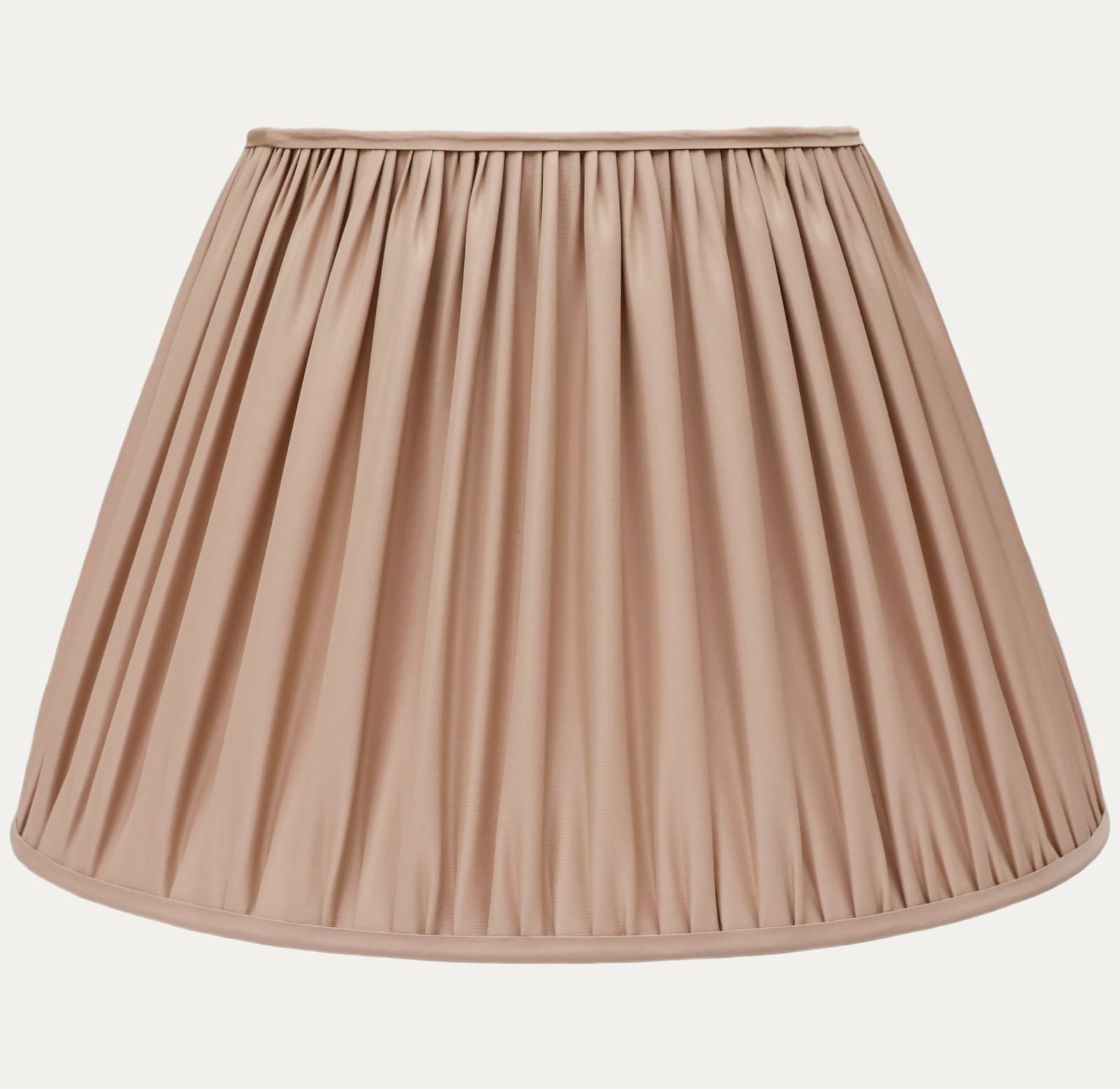 Faille Lugano Plaster Silk Handsewn Gathered Lampshade