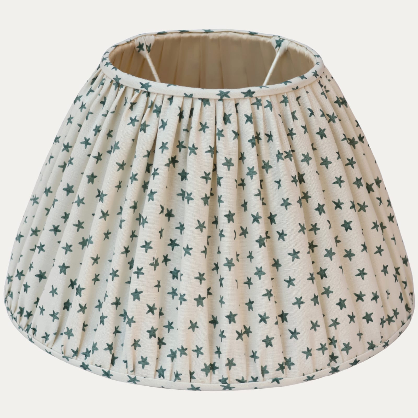 Chelsea Textiles Stars in Blue Handsewn Empire Lampshade