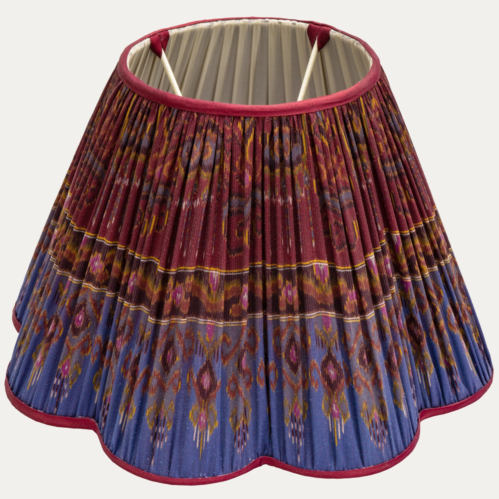 Lovely Handmade Thai Silk Fluted Lampshade