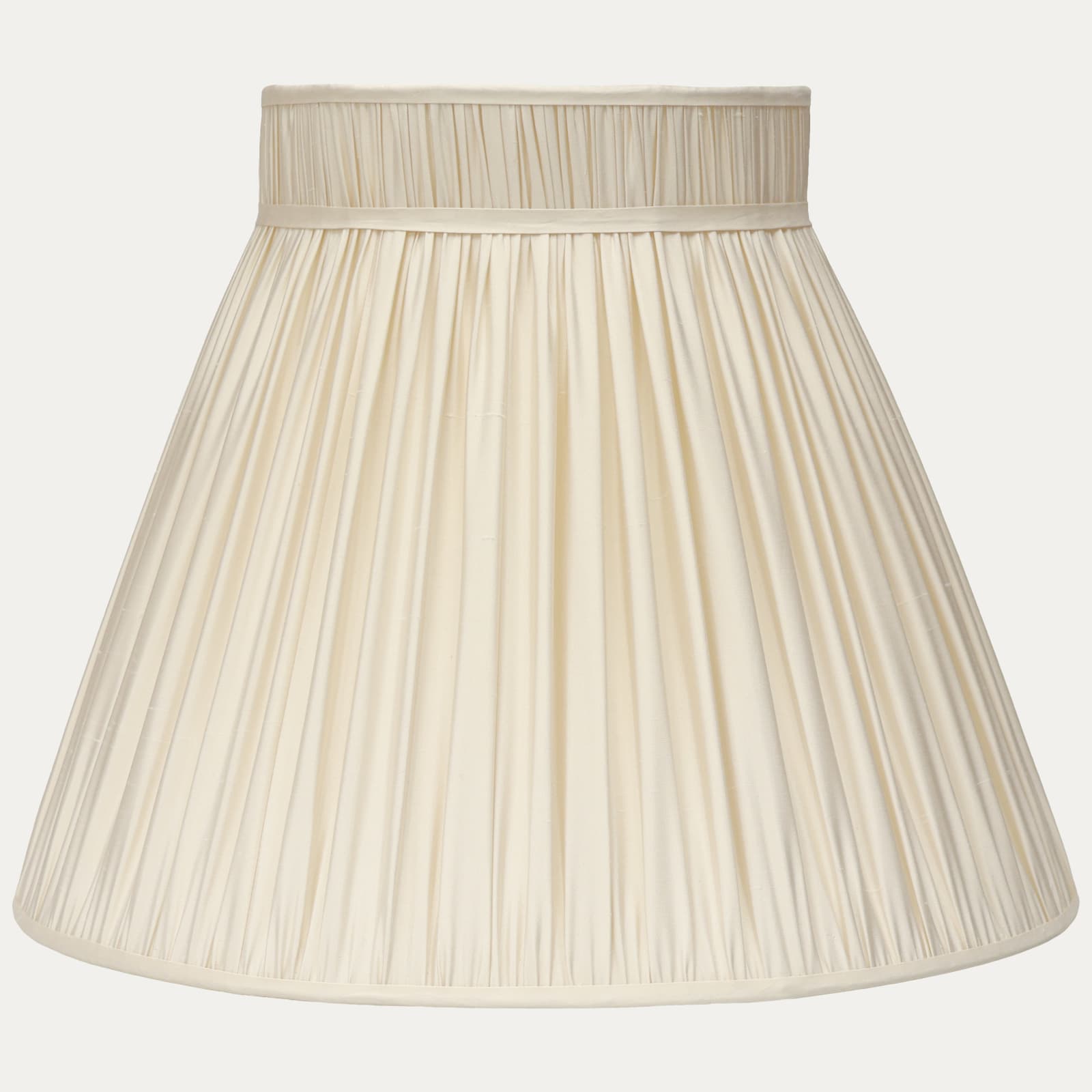 Douppion Ivory Silk Collar Top Lampshade