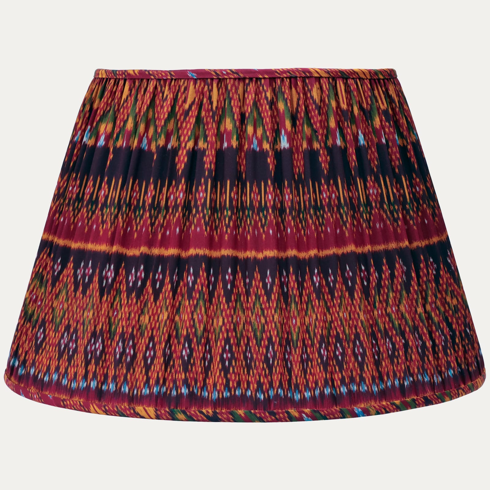 Spectacular Handloomed Thai Silk Handsewn Lampshade With Silk Lining