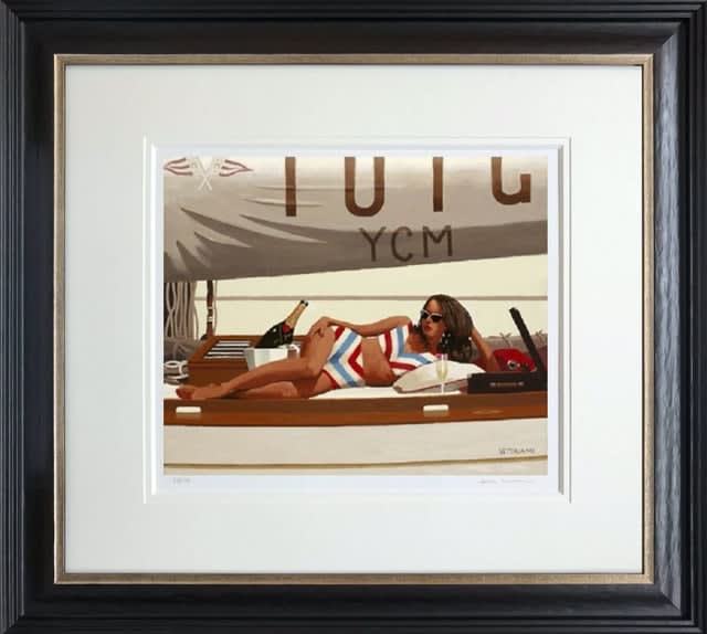 Jack Vettriano Sunshine and Champagne Framed