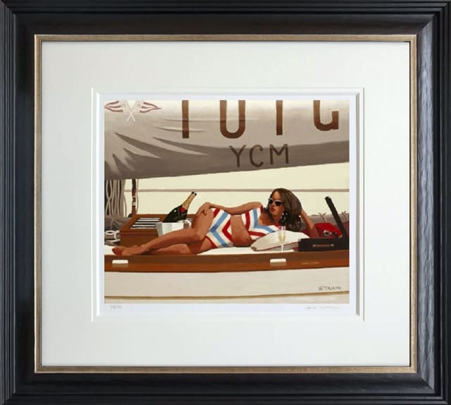 Jack Vettriano Sunshine and Champagne Framed