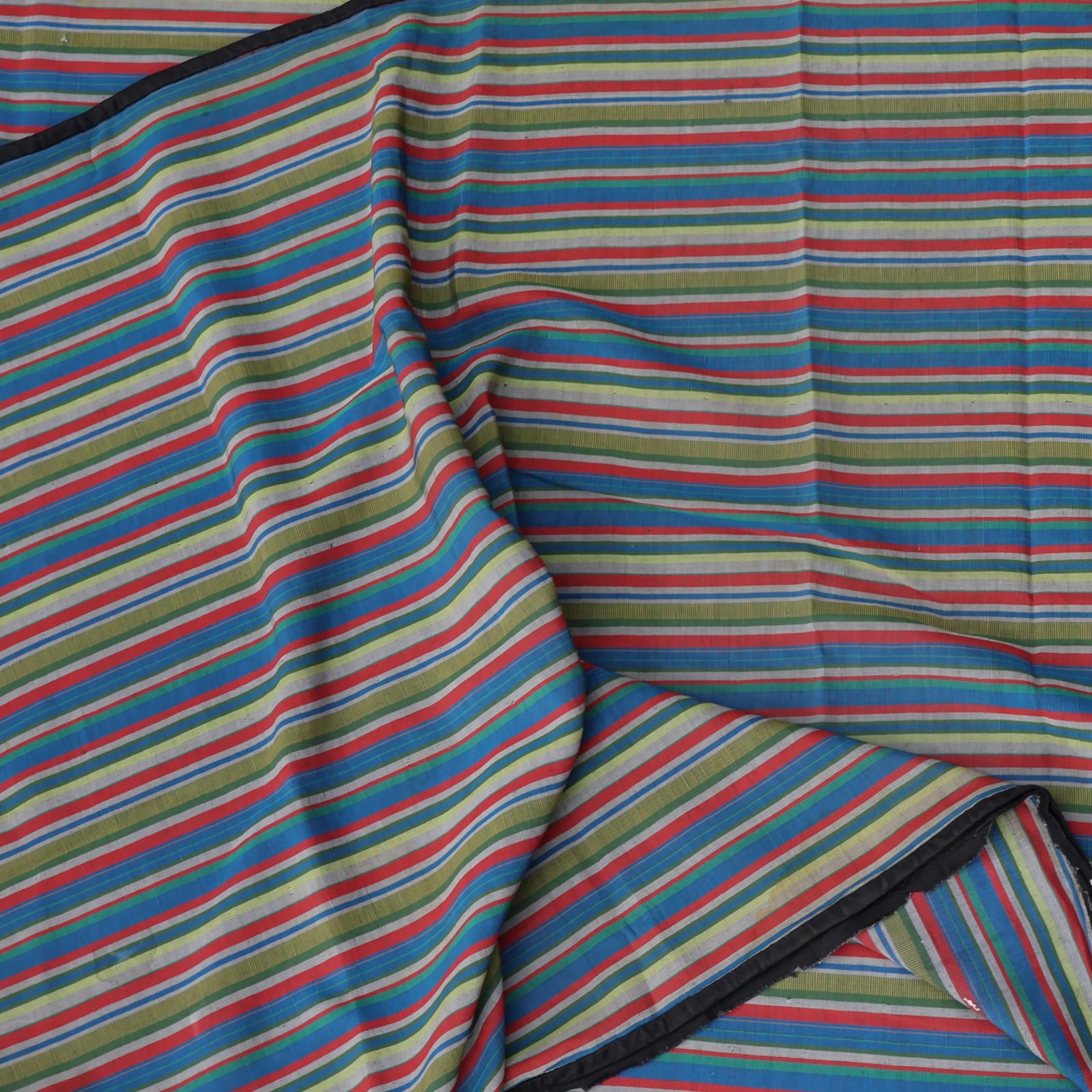 Uzbek Striped Floss Silk