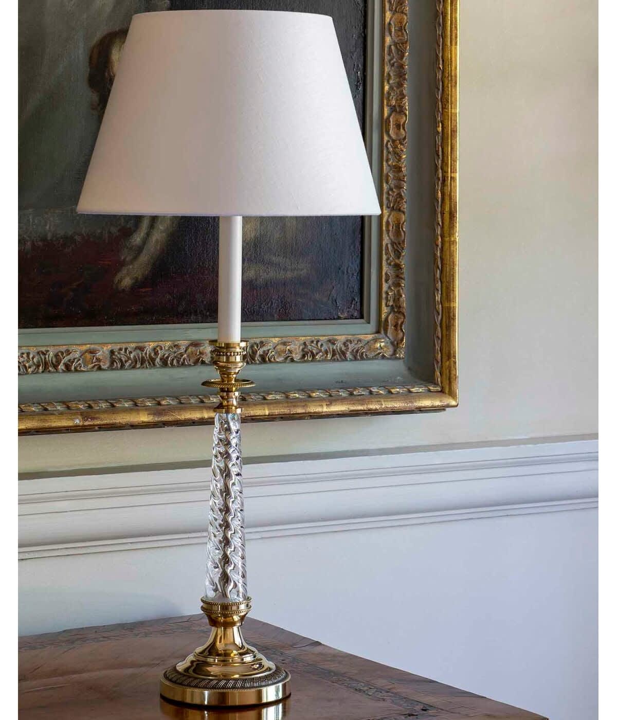 Twisted Glass Candlestick