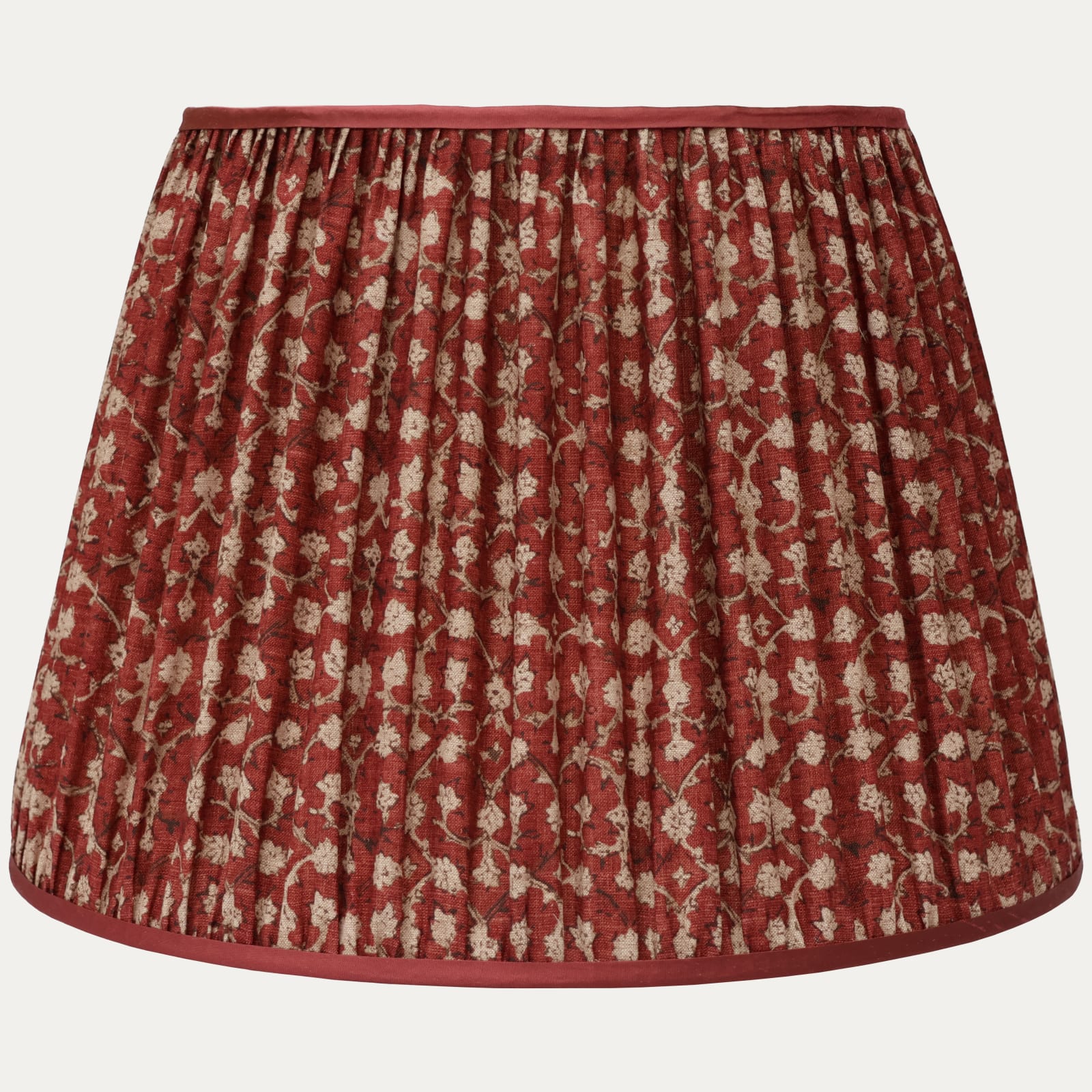 17in/43cm Robert Kime Ume Fabric French Drum Lampshade with Silk Trim