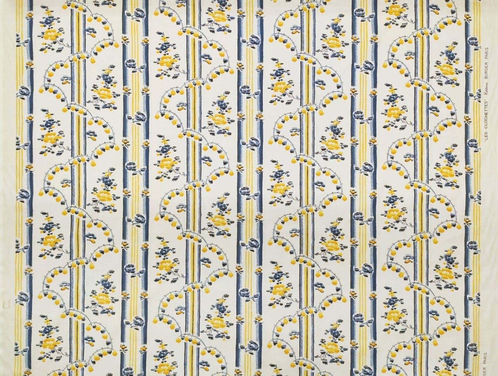 Percale The Bells Light Yellow Blue