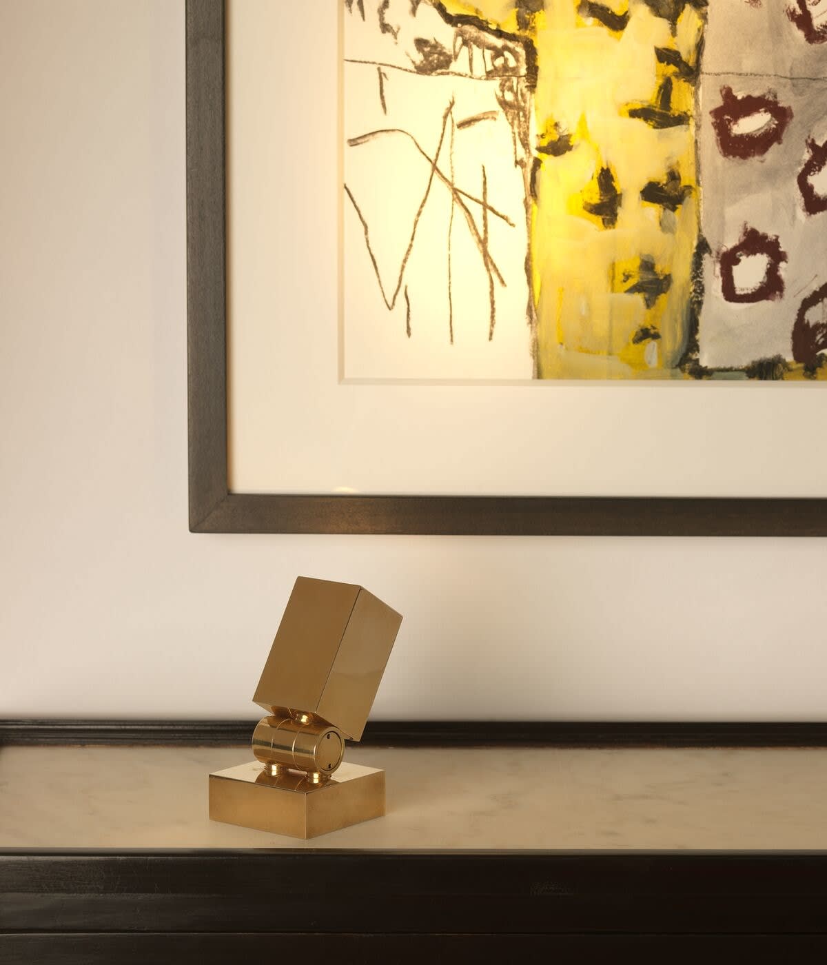 Curtis Uplighter Brass