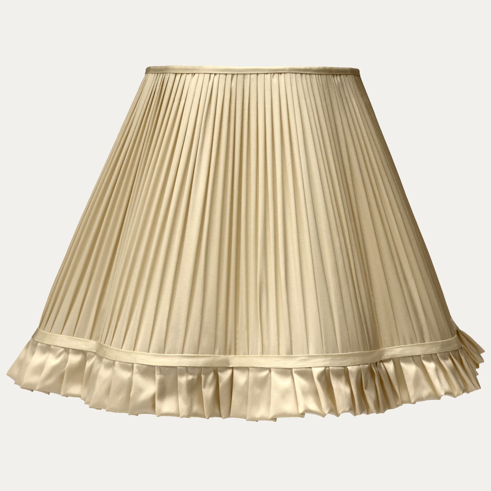 Douppion Sand Silk Scallop Lampshade
