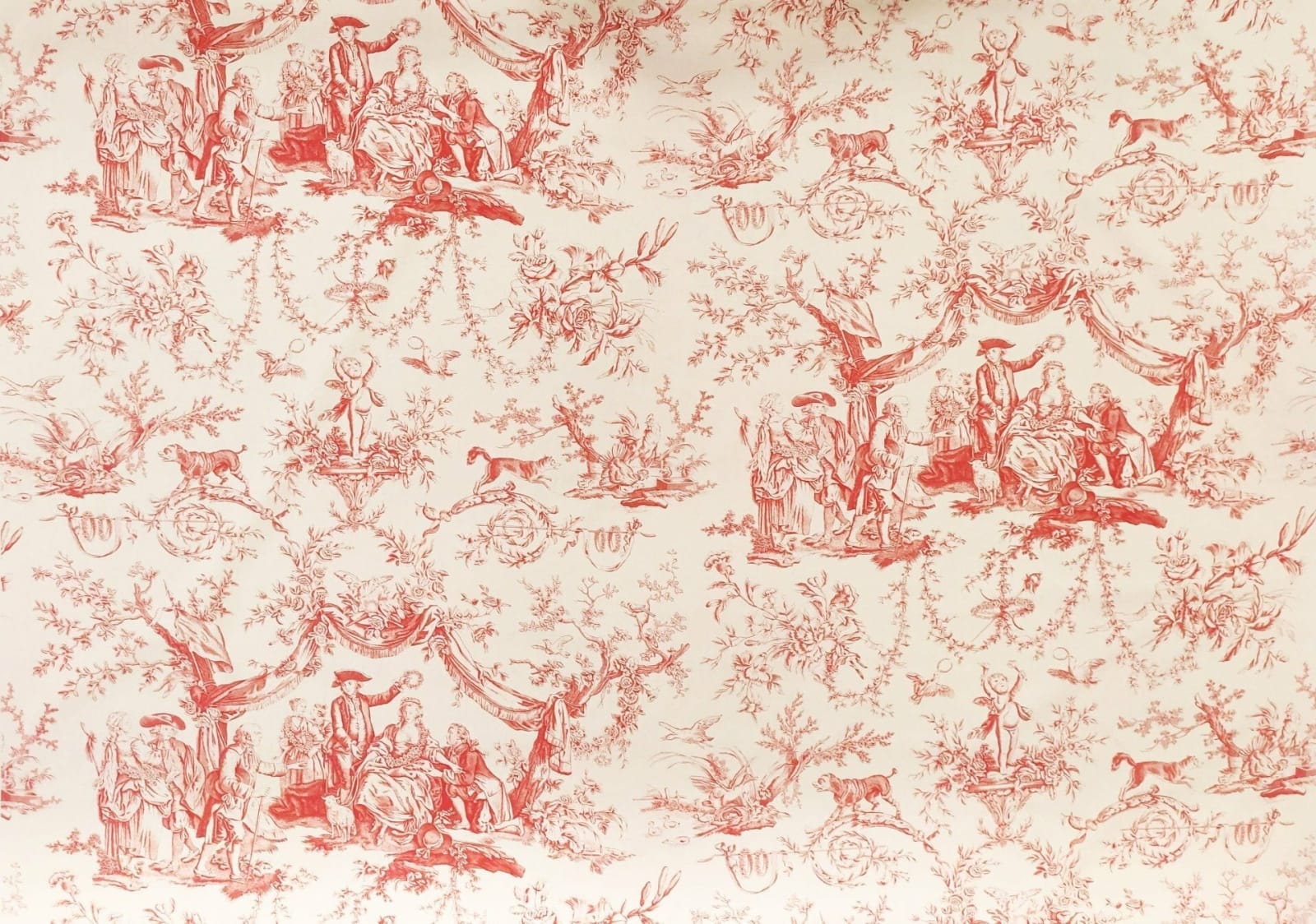 Toile Greuze Clair Rouge Corail