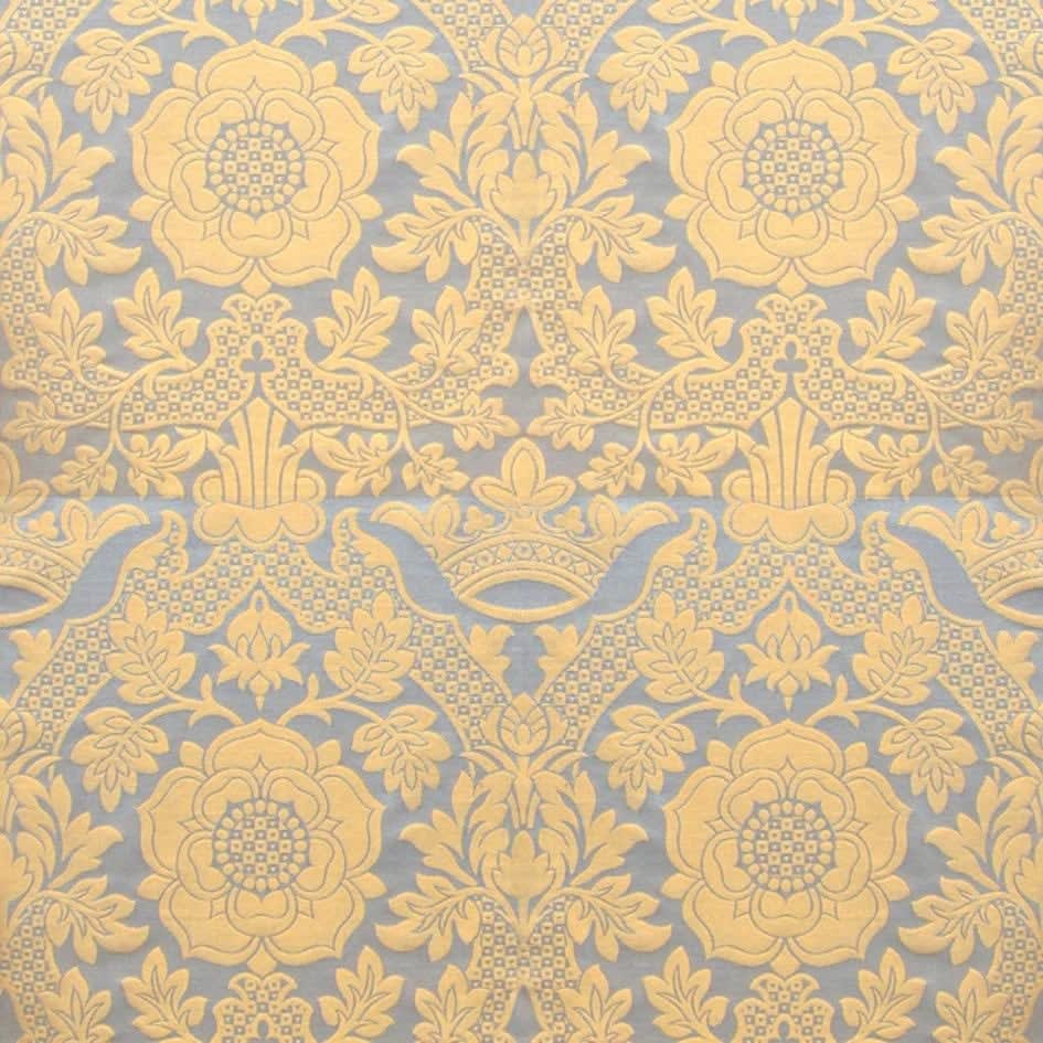 St Margaret Brocade White Gold