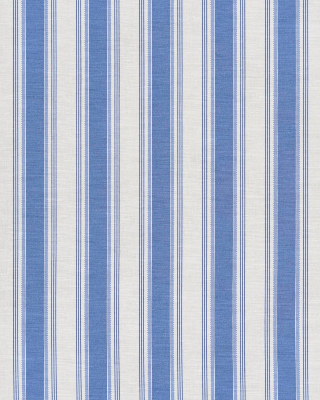 Pavillion Stripe Mid Blue On Oyster