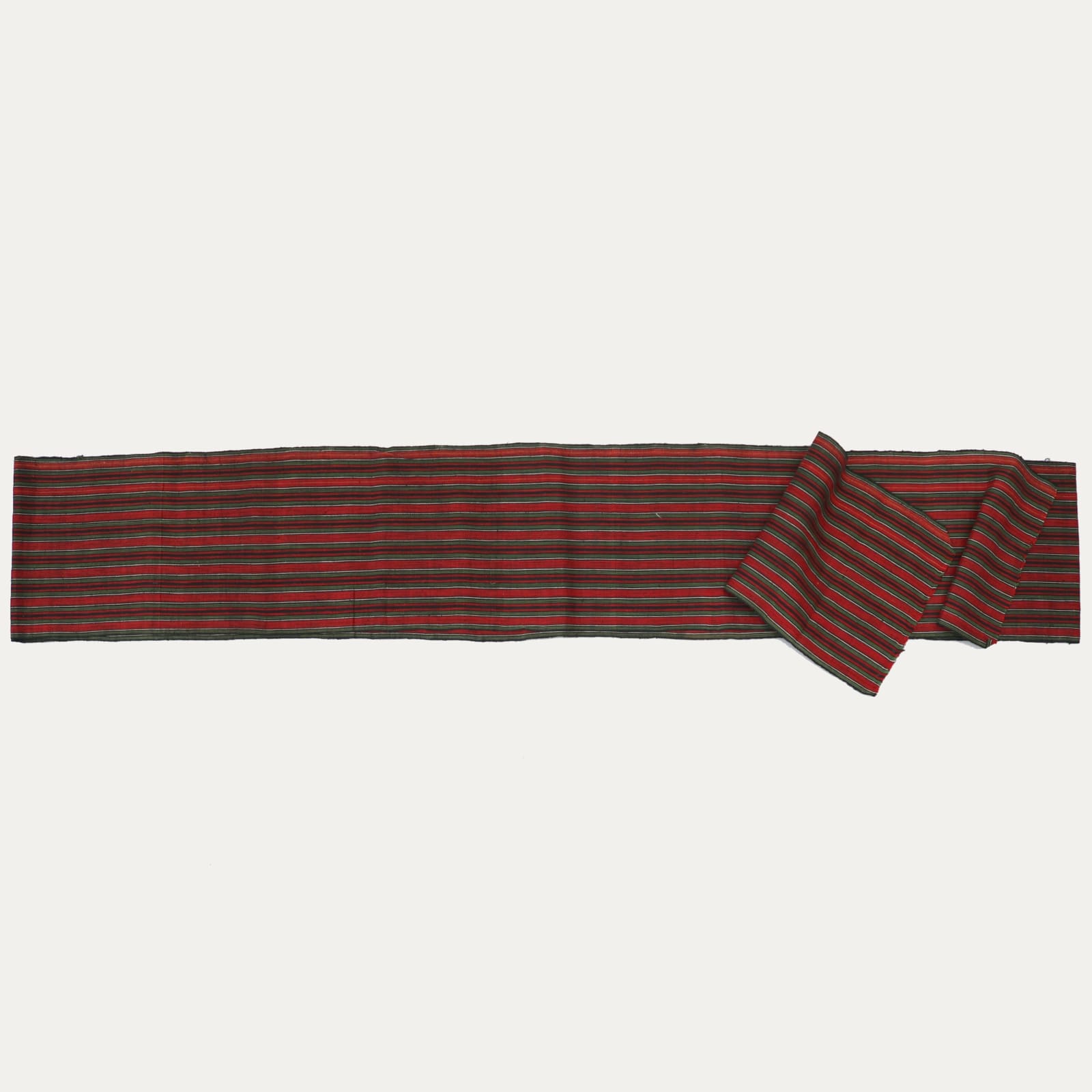 Green & Red Striped Textile