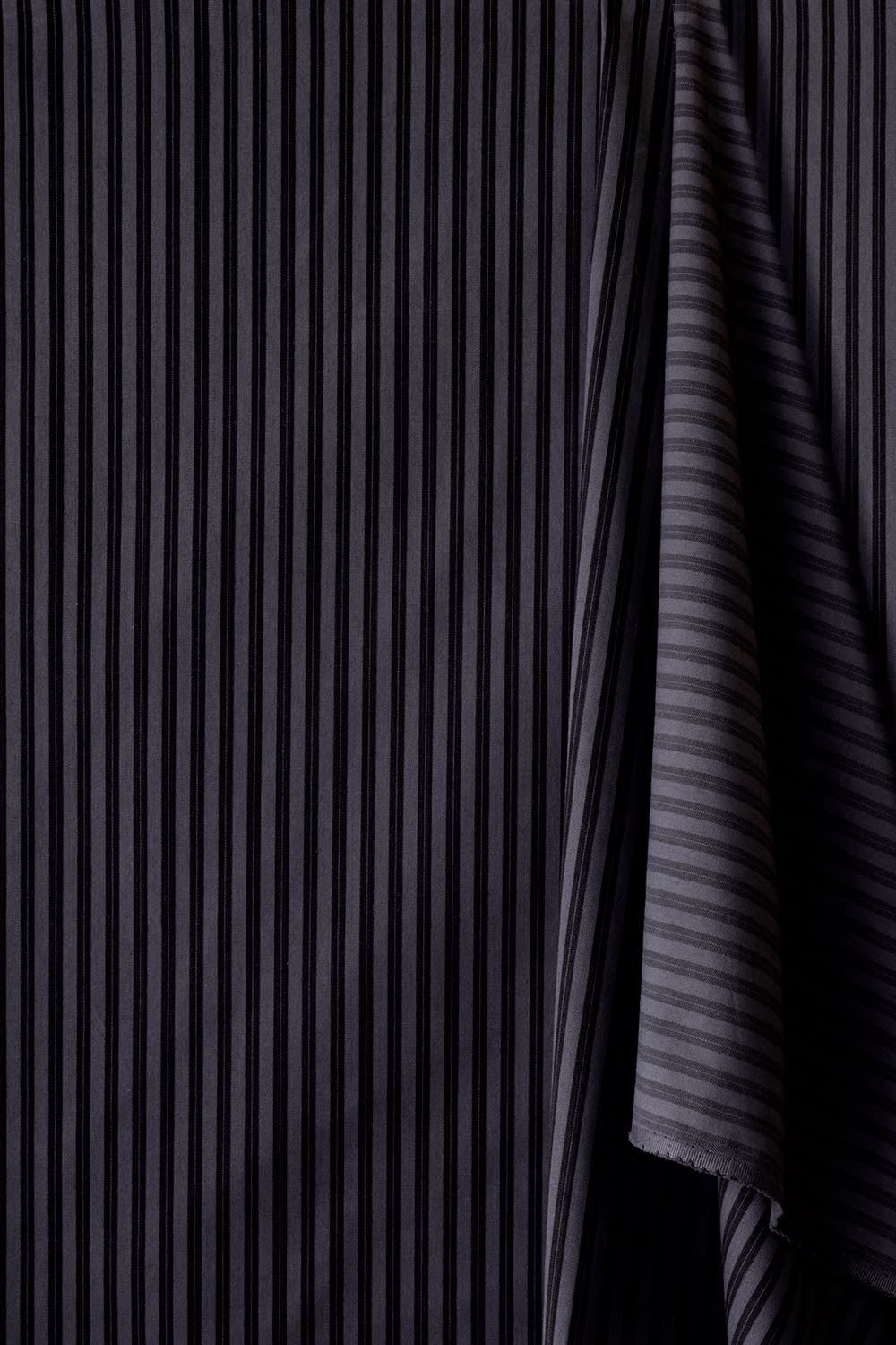 Burnley Overdye Ticking Damson Black