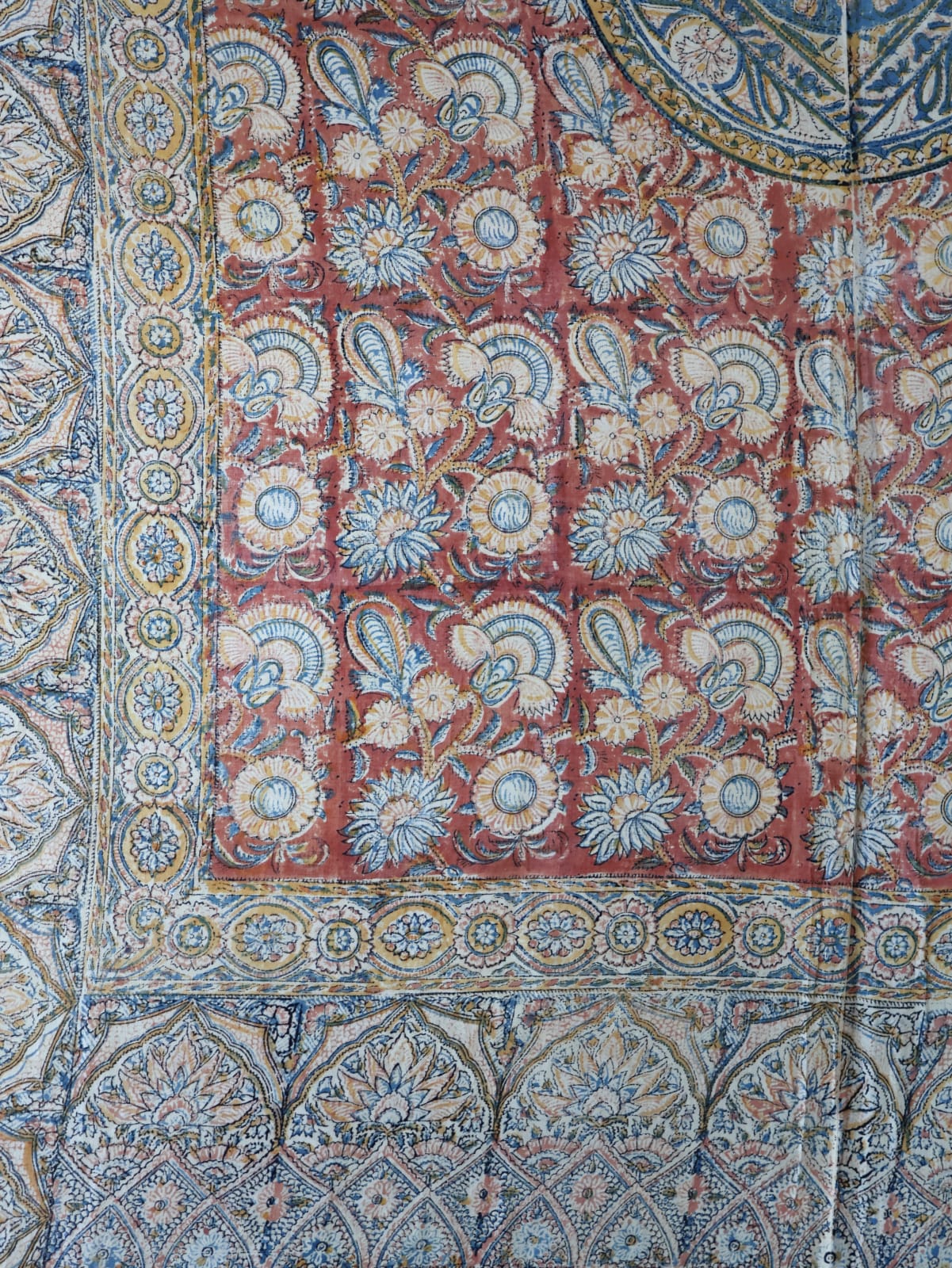Indian Block Printed Tablecloth