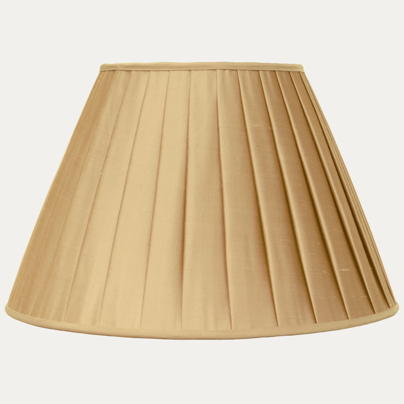 Douppion Apricot Silk Box Pleated Lampshade