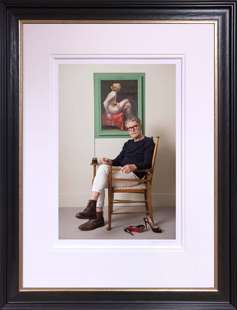 Jack Vettriano Portrait by Ian Mcllgorm Framed