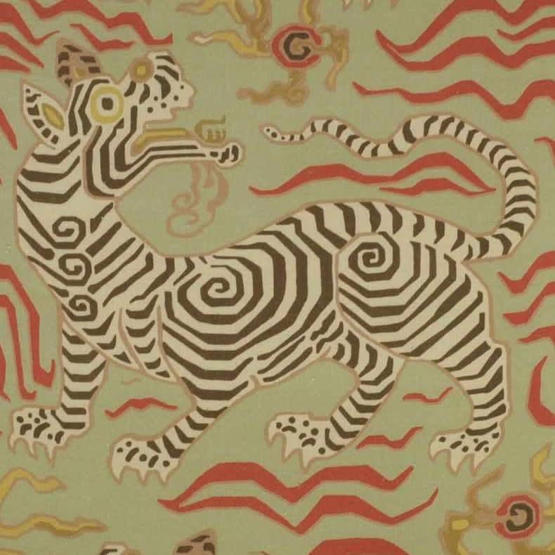 Tibet Print Pale Green