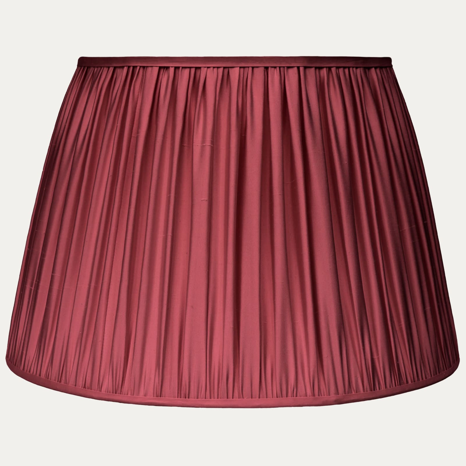 Douppion Burgundy Silk Pembroke Lampshade
