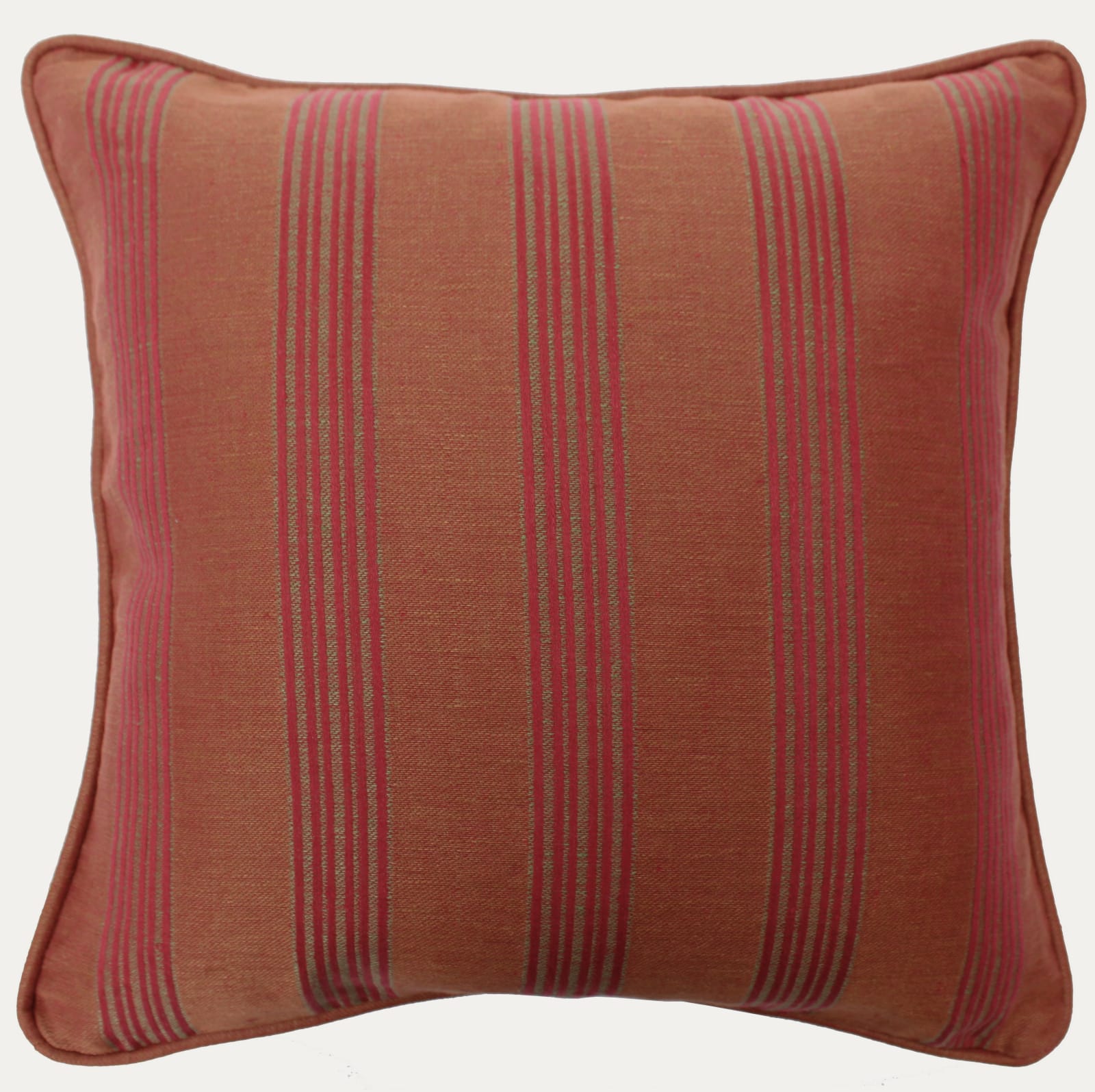 Patrick Gallagher Tessuti Sorrento Stripe Campari Cushion