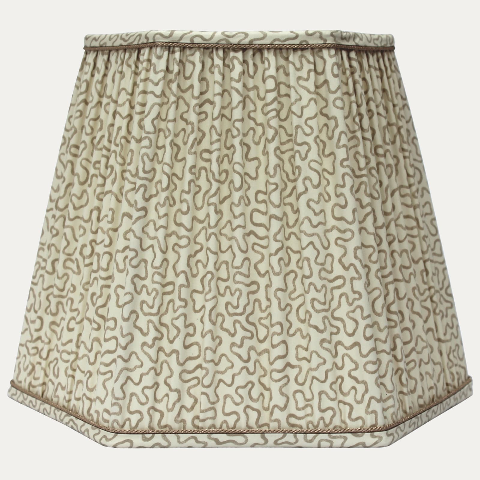 Rosal Bernal Indiana Satin Taupe Hexagonal Lampshade