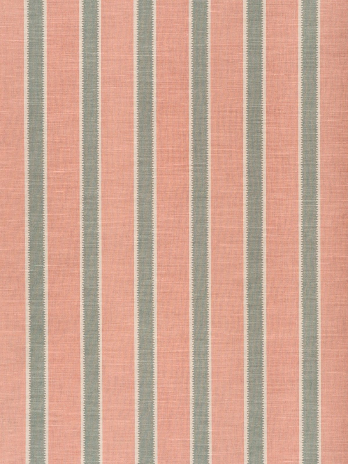 Teeth Stripe Pink Blue On Beige
