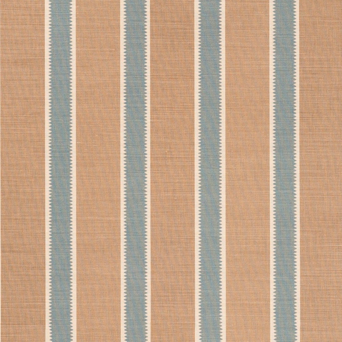 Teeth Stripe Blue Beige On Beige
