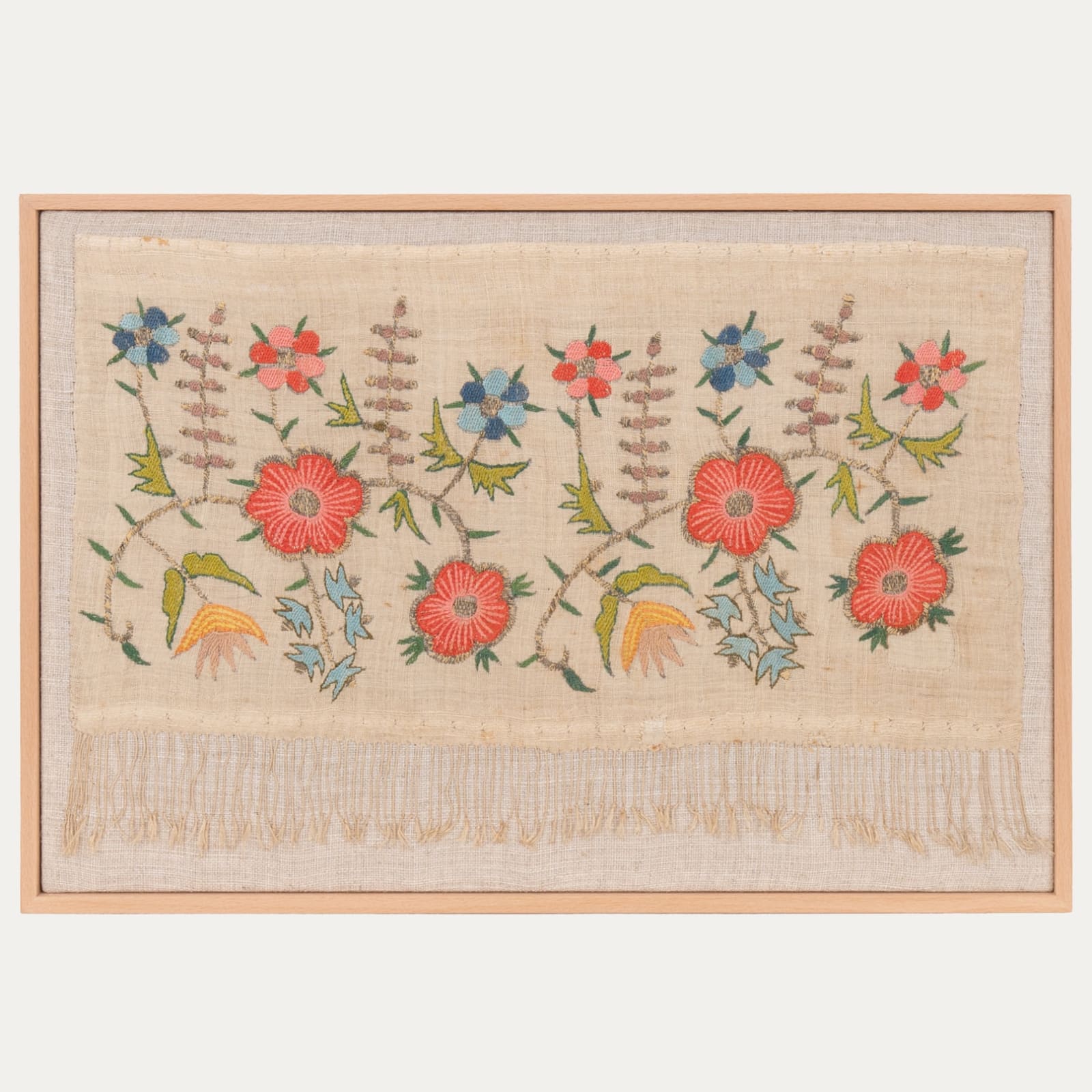 Framed Ottoman Embroidery 19th C.