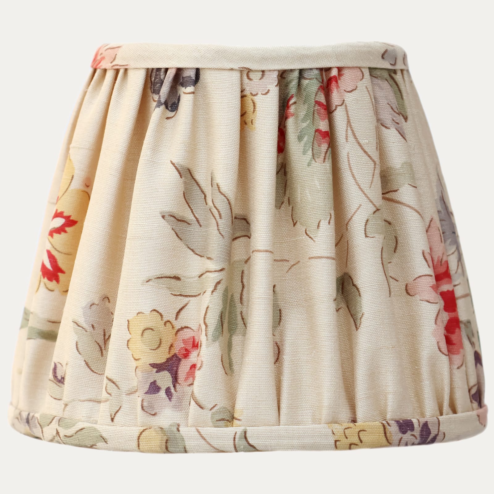 Bennison Samarkand Beige on Silk Handsewn Reading Light Lampshade