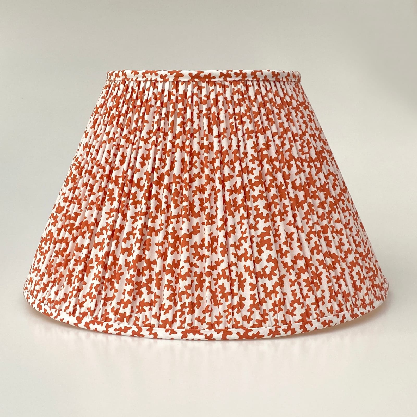 Sibyl Colefax & John Fowler Seaweed Orange on Cotton Lampshade