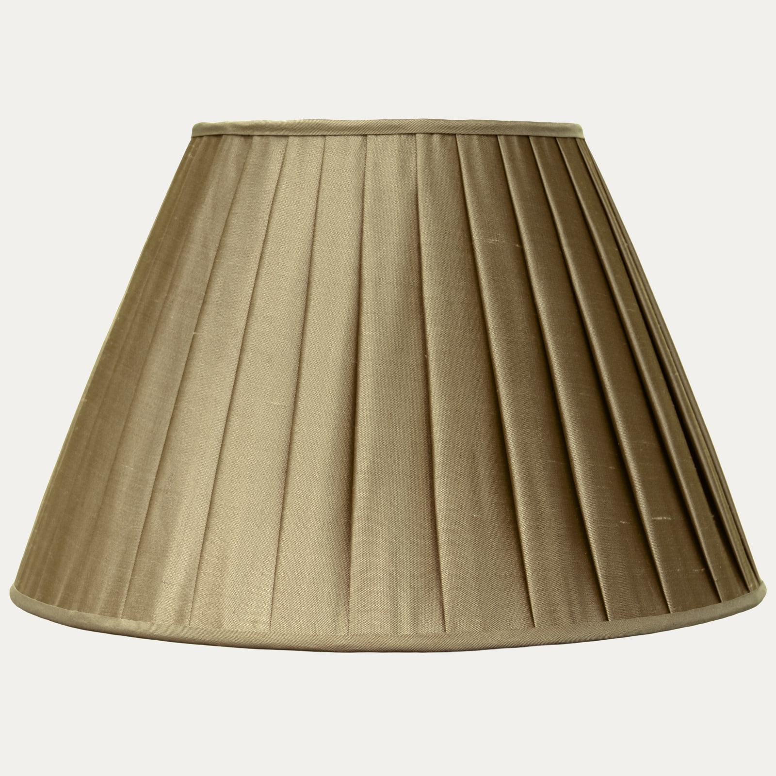 Douppion Almond Silk Box Pleated Lampshade