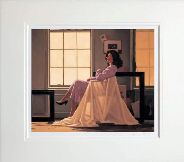 Jack Vettriano Winter Light and Lavender Mounted