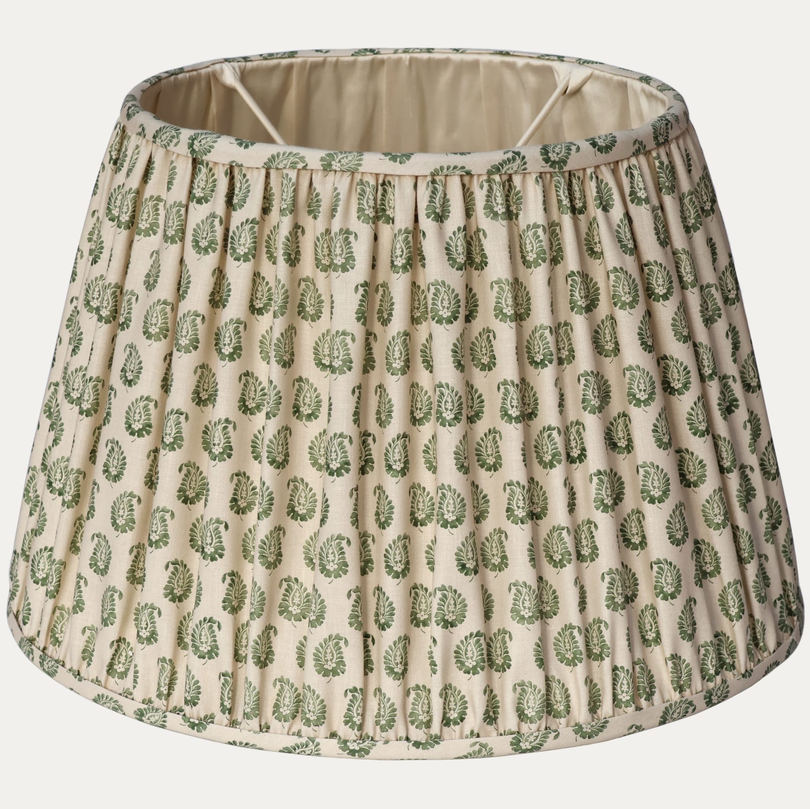 Howe Cypress Olive Handsewn Gathered Lampshade