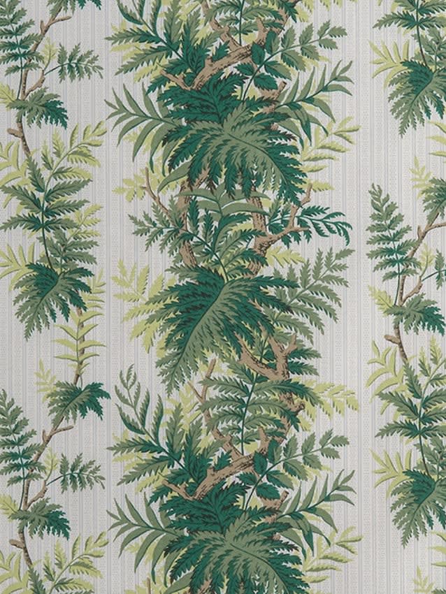 Fern Stripe Lime Green Blue