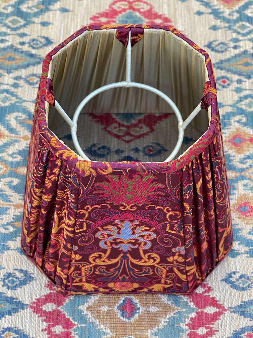 Tassinari & Chatel Sumptuous Cut Corner Silk Lampshade