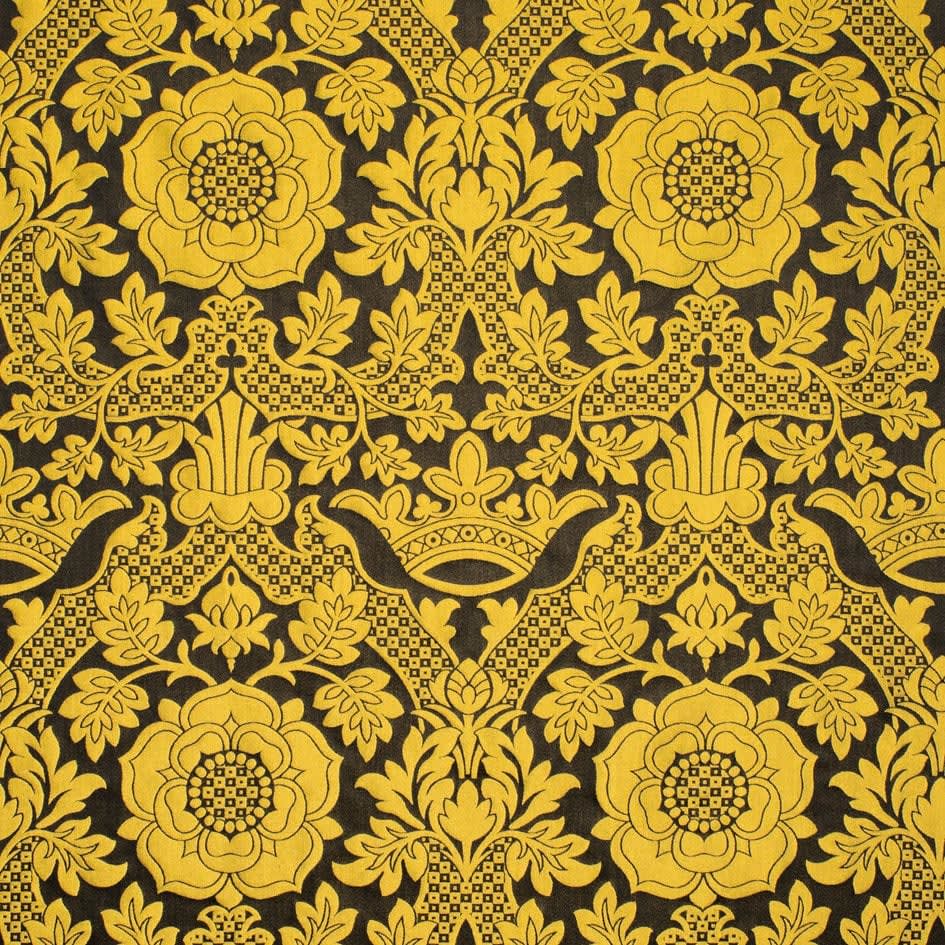 St Margaret Brocade Black Gold