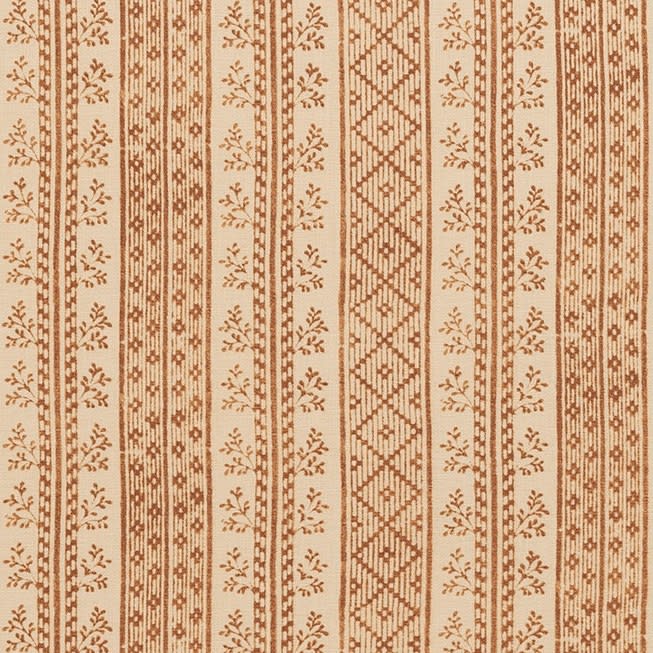 Dutch Stripe Saffron on Light Tea Stain