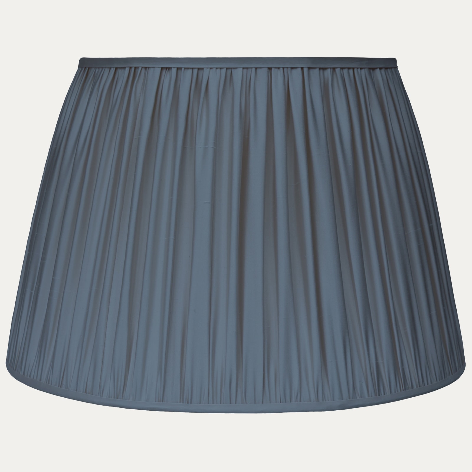Thames Blue Faille Lugano Silk Pembroke Lampshade