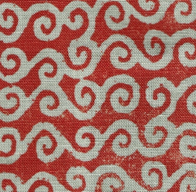 Cloud Scroll Negative Cayenne