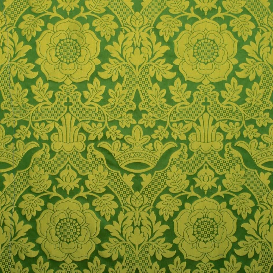 St Margaret Brocade Green Gold