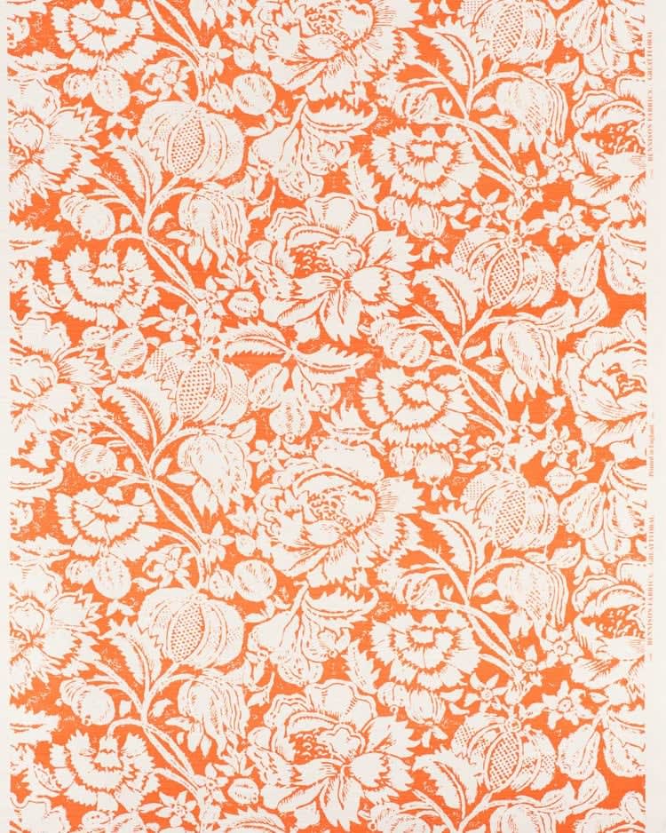 Great Floral Orange On Oyster
