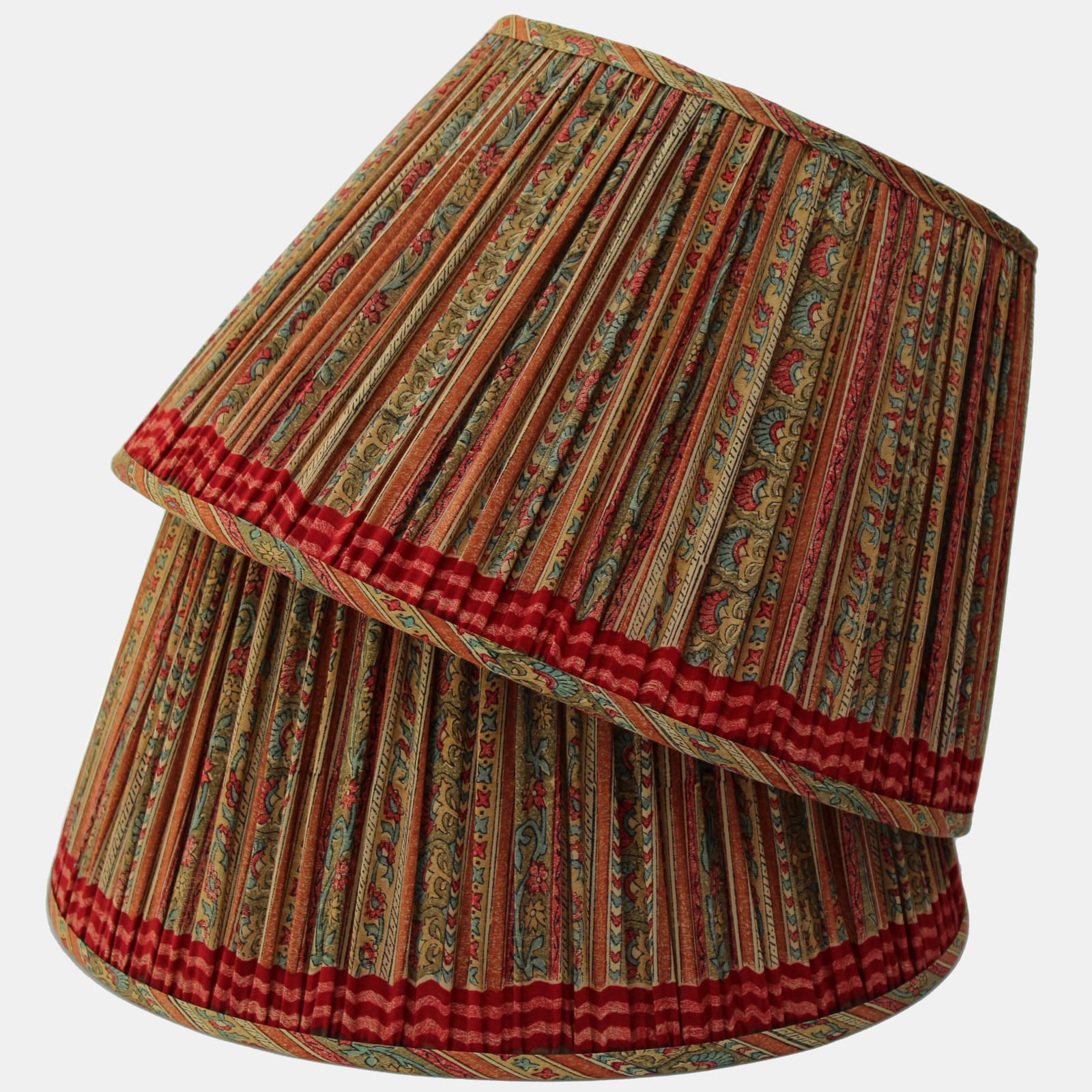 Pretty Floral Crepe Silk Vintage Sari Lampshade