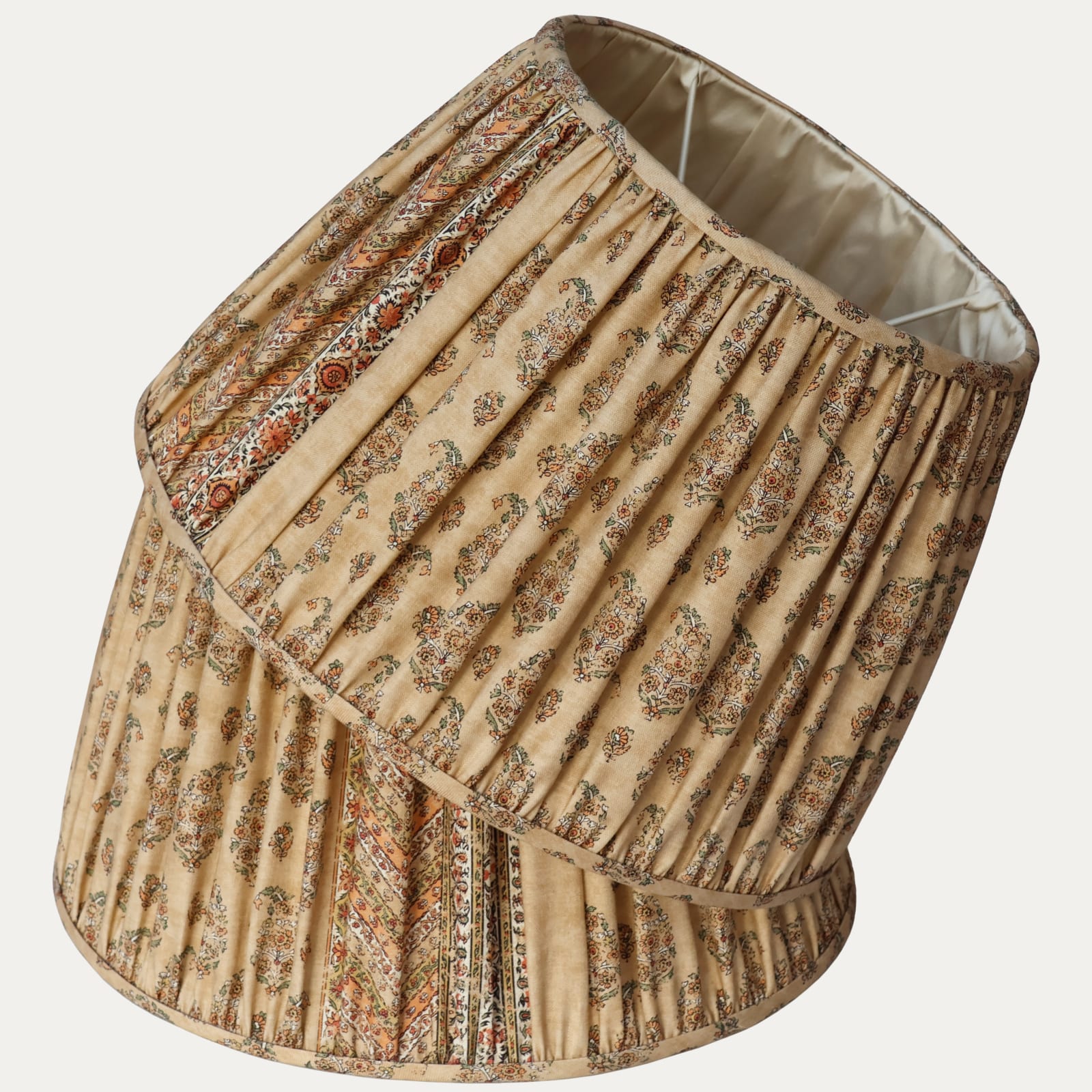 Lisa Fine Amira Desert Sand French Drum Handsewn Lampshade