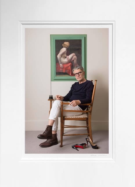 Jack Vettriano Portrait by Ian Mcllgorm Mounted