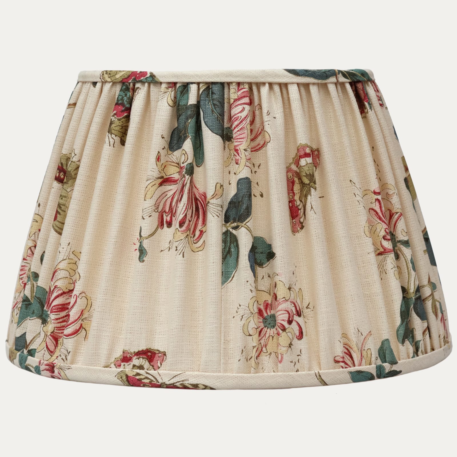 Sibyl Colefax and John Fowler Honeysuckle Handsewn Gathered Lampshade